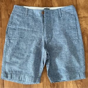 Chambray shorts by J. Crew.